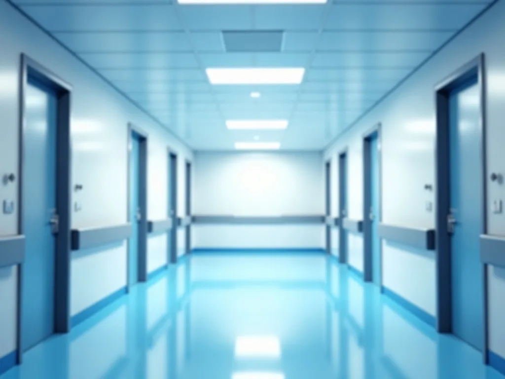 Moderner Klinikflur